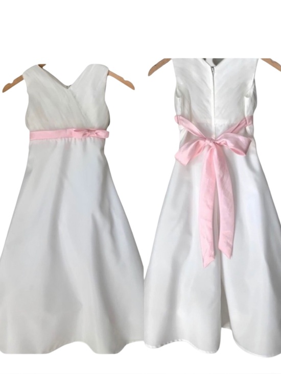 Joan Calabrese Other - JOAN CALABRESE for Mon Ceri Flower Girl Wedding Dress White Formal Fancy Party